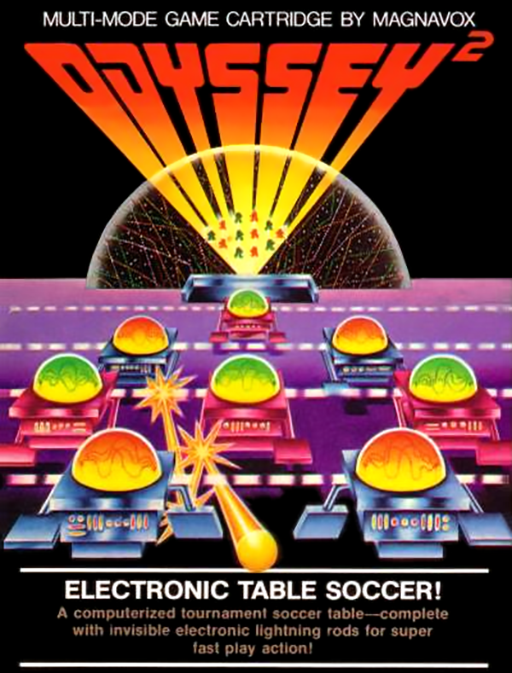 Electronic Table Soccer box art for Magnavox Odyssey 2